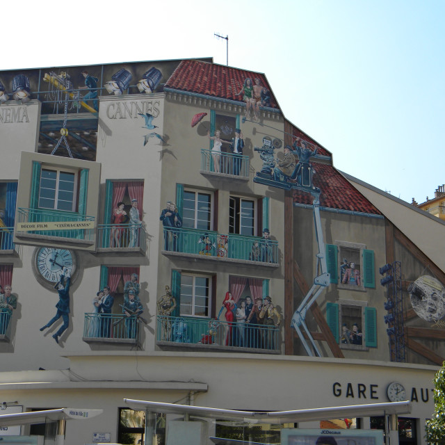 "Mural, Cannes, France" by Amit Mendelsohn - £50.00 "Mural, Cannes, France" stock image