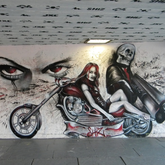 "Mural, Marseille, France" by Amit Mendelsohn - £50.00 "Mural, Marseille, France" stock image