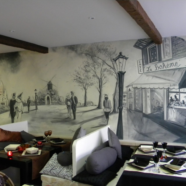 "Mural, Marseille, France" by Amit Mendelsohn - £50.00 "Mural, Marseille, France" stock image