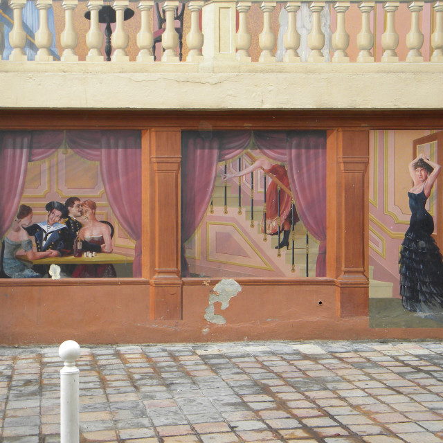 "Mural, Toulon, France" by Amit Mendelsohn - £50.00 "Mural, Toulon, France" stock image