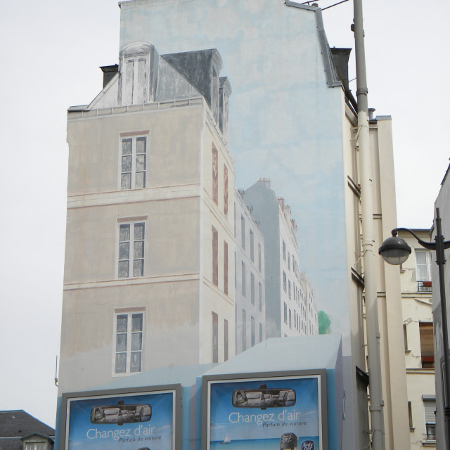 "Mural, Paris, France" by Amit Mendelsohn - £50.00 "Mural, Paris, France" stock image