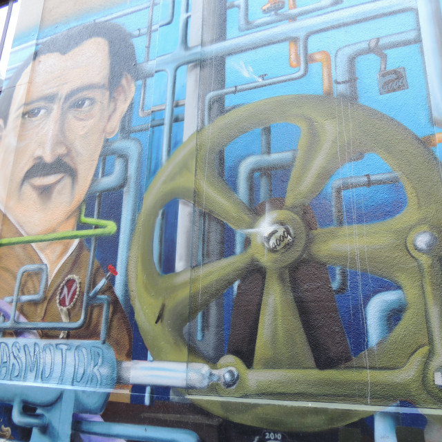 "Mural - Basel, Switzerland" by Amit Mendelsohn - £50.00 "Mural - Basel, Switzerland" stock image
