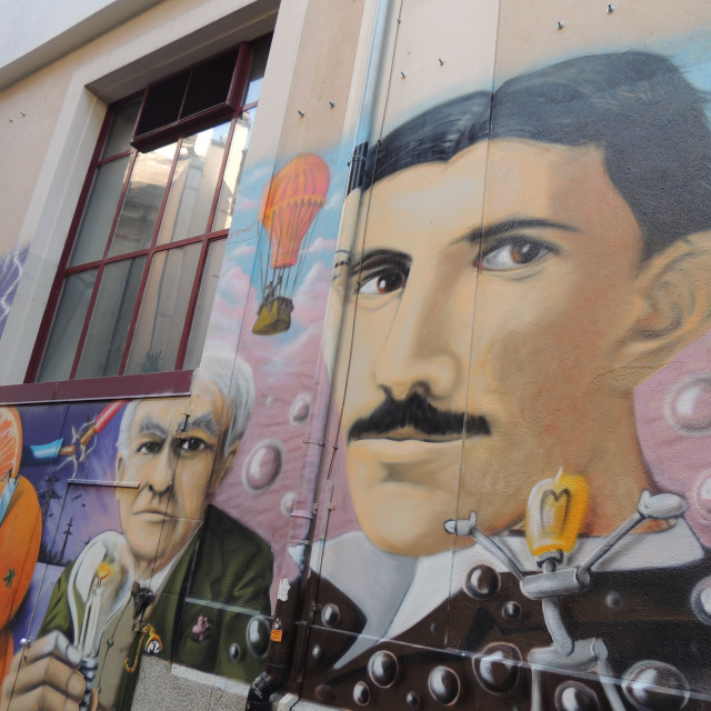 "Mural - Basel, Switzerland" by Amit Mendelsohn - £50.00 "Mural - Basel, Switzerland" stock image
