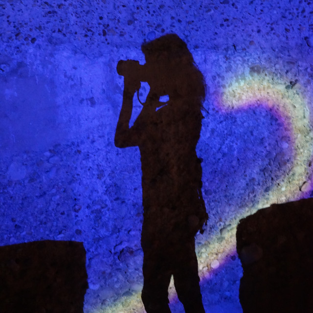 "The photographer shadow" by Amit Mendelsohn - £50.00 "The photographer shadow" stock image