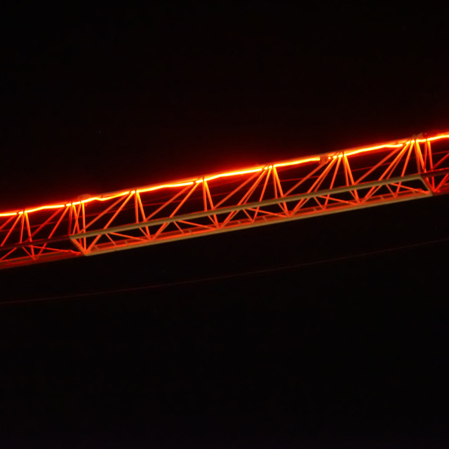 "Red crane" by Amit Mendelsohn - £50.00 "Red crane" stock image