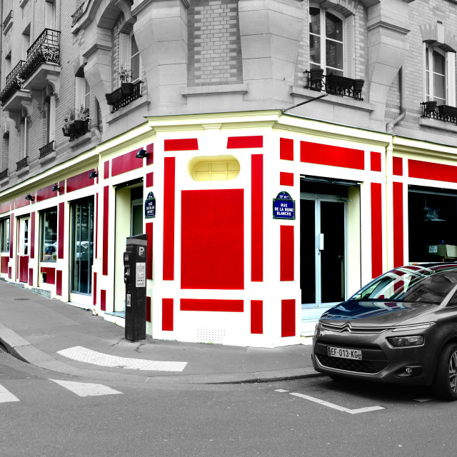 "red and white" by Amit Mendelsohn - £50.00 "red and white" stock image