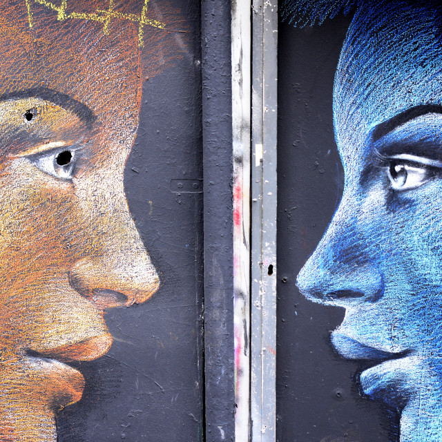 "Face to face" by Amit Mendelsohn - £50.00 "Face to face" stock image