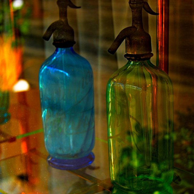 "Bottles and colours" by Amit Mendelsohn - £50.00 "Bottles and colours" stock image