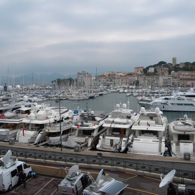 "Cannes port" by Amit Mendelsohn - £50.00 "Cannes port" stock image
