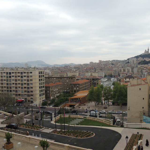 "view from Intercontinental, Marseille (ex. Hotel dieu)" by Amit Mendelsohn - £50.00 "view from Intercontinental, Marseille (ex. Hotel dieu)" stock image