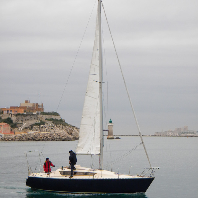 "A sail boat" by Amit Mendelsohn - £50.00 "A sail boat" stock image