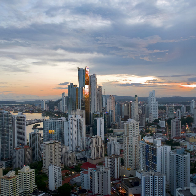 "City Sunset" stock image