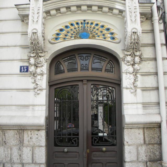 "An art nouveaux door - Nice" by Amit Mendelsohn - £50.00 "An art nouveaux door - Nice" stock image