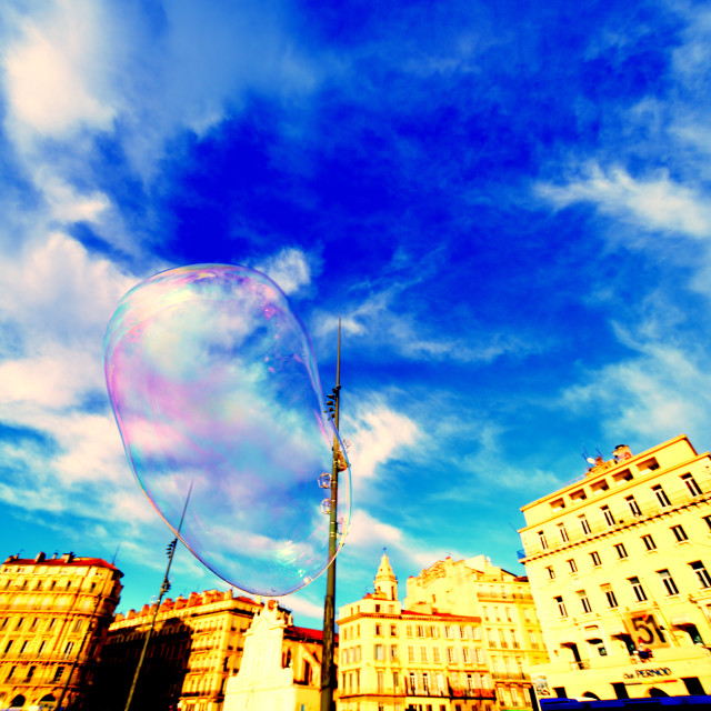 "A soap bubble floating" by Amit Mendelsohn - £50.00 "A soap bubble floating" stock image