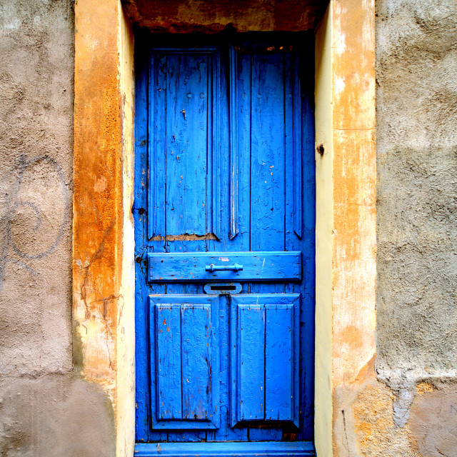 "A blue door" by Amit Mendelsohn - £50.00 "A blue door" stock image