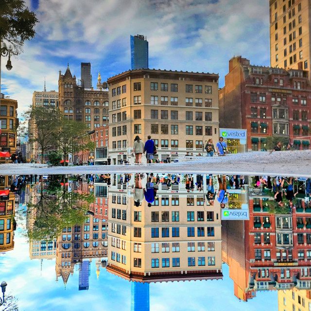 "Double Trouble, Union Square East" by Nancy E Hightower - $37.20 "Double Trouble, Union Square East" stock image