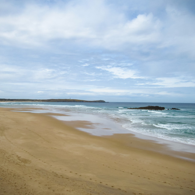 "A Frouxeira beach, Galicia" stock image