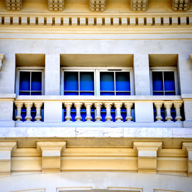 "Windows and a balcony" by Amit Mendelsohn - £50.00 "Windows and a balcony" stock image