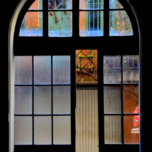 "A door to the yard" by Amit Mendelsohn - £50.00 "A door to the yard" stock image