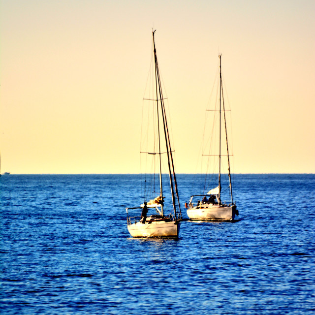 "Two boats" stock image