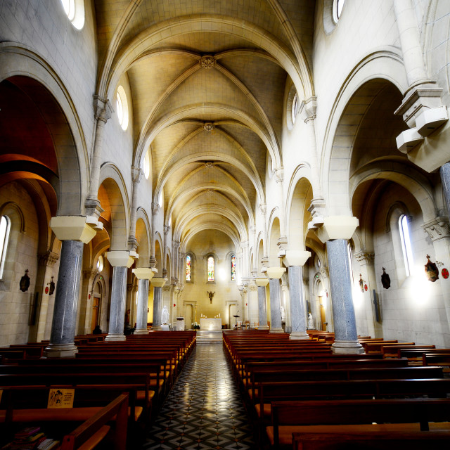 "The church of Miramas" by Amit Mendelsohn - £50.00 "The church of Miramas" stock image