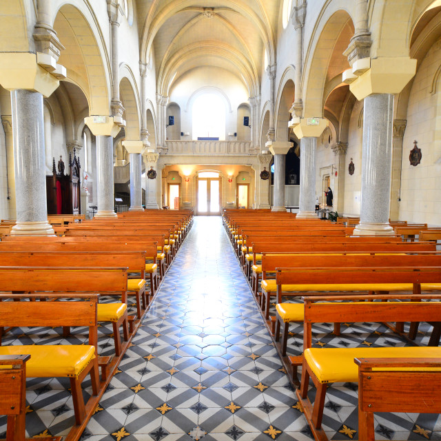"The church of Miramas" by Amit Mendelsohn - £50.00 "The church of Miramas" stock image