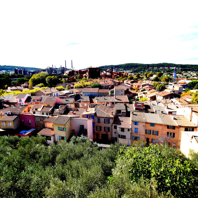 "Gardanne from above" by Amit Mendelsohn - £50.00 "Gardanne from above" stock image