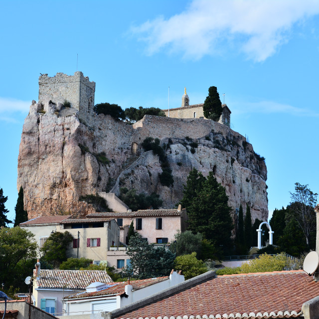 "The citadel of Vitrolles" stock image