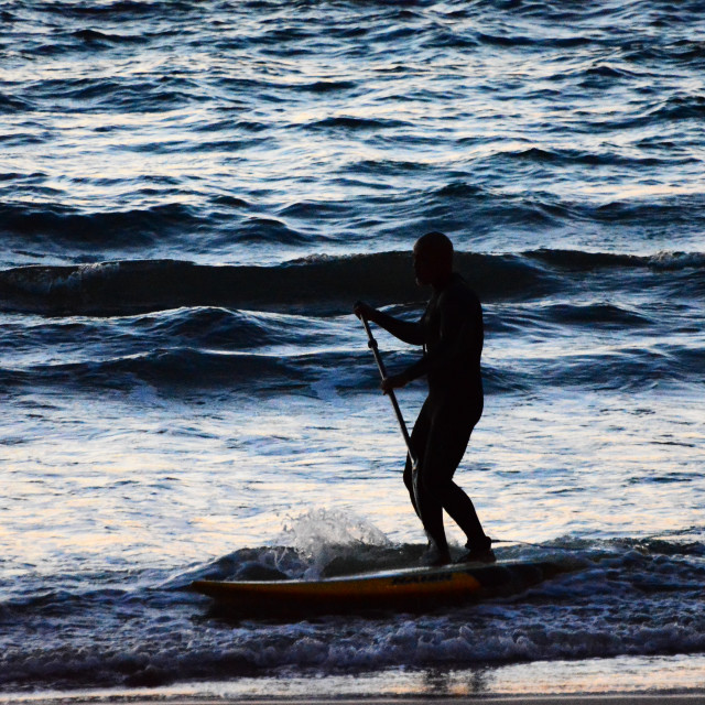 "Man out of the sea" stock image