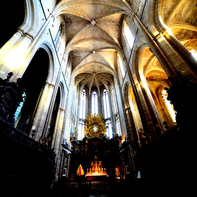 "The Cathedral of st. Maximine" by Amit Mendelsohn - £50.00 "The Cathedral of st. Maximine" stock image