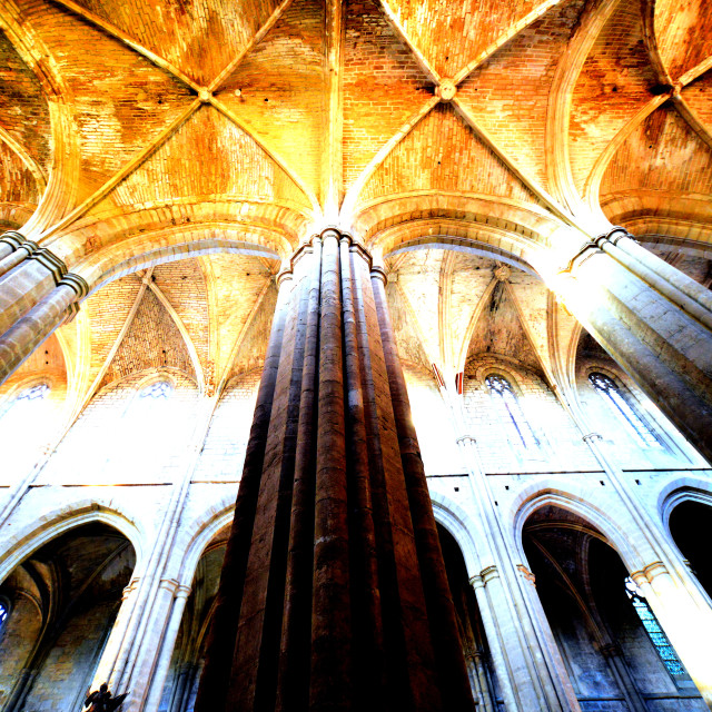 "The Cathedral of st. Maximine" by Amit Mendelsohn - £50.00 "The Cathedral of st. Maximine" stock image