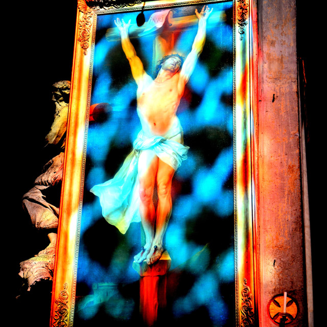"Disco Jesus" by Amit Mendelsohn - £50.00 "Disco Jesus" stock image