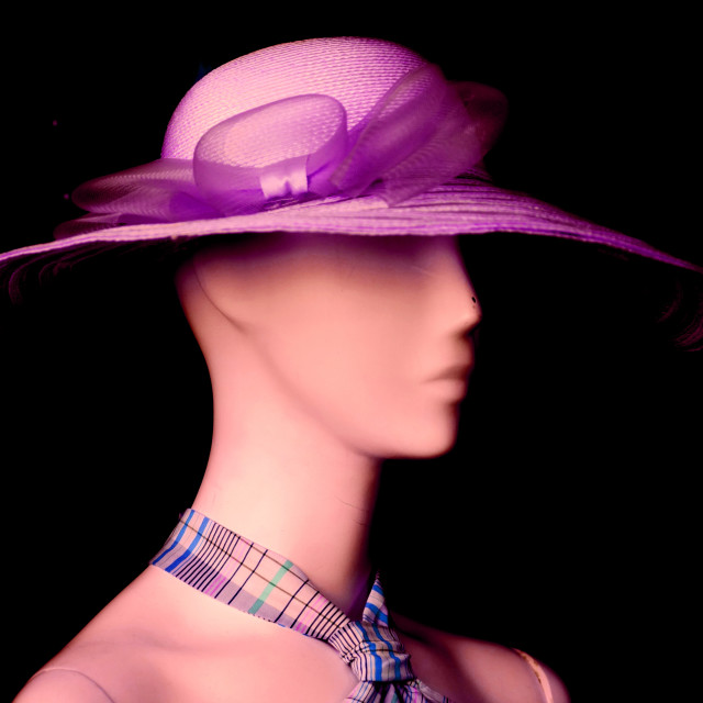 "A mannequin with a hat" by Amit Mendelsohn - £50.00 "A mannequin with a hat" stock image