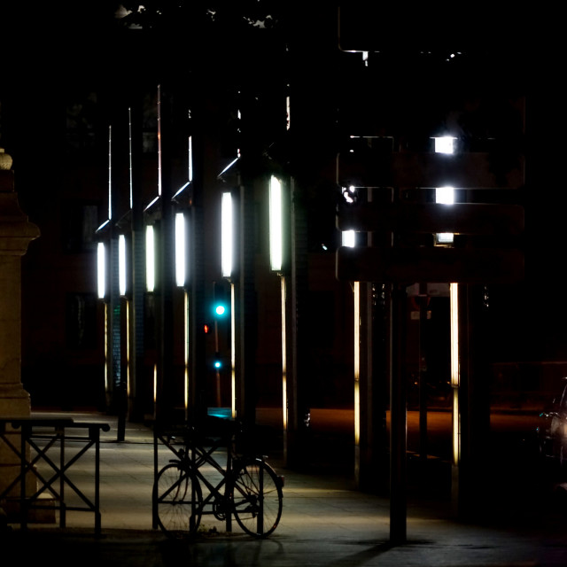 "lonely bicycle" by Amit Mendelsohn - £50.00 "lonely bicycle" stock image