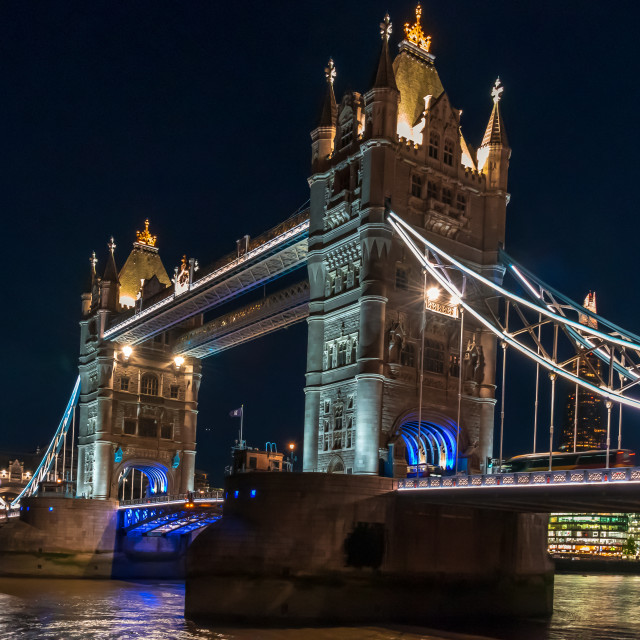 "Tower Bridge at Night" stock image