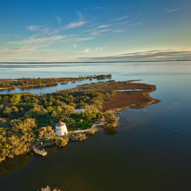 "Cooper's Mill Aerial" stock image