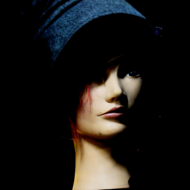 "Mannequin with a hat" by Amit Mendelsohn - £50.00 "Mannequin with a hat" stock image
