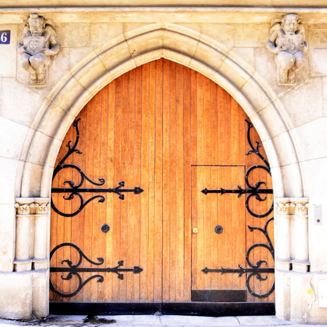 "A gate - Paris" stock image