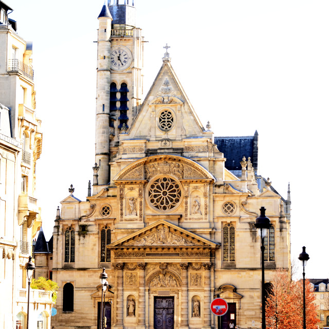 "Saint-Étienne-du-Mont, Paris" stock image