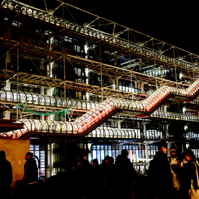 "Center Pompidou - Night" stock image