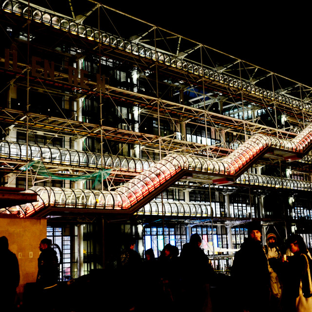 "Center Pompidou - Night" by Amit Mendelsohn - $60.98 "Center Pompidou - Night" stock image