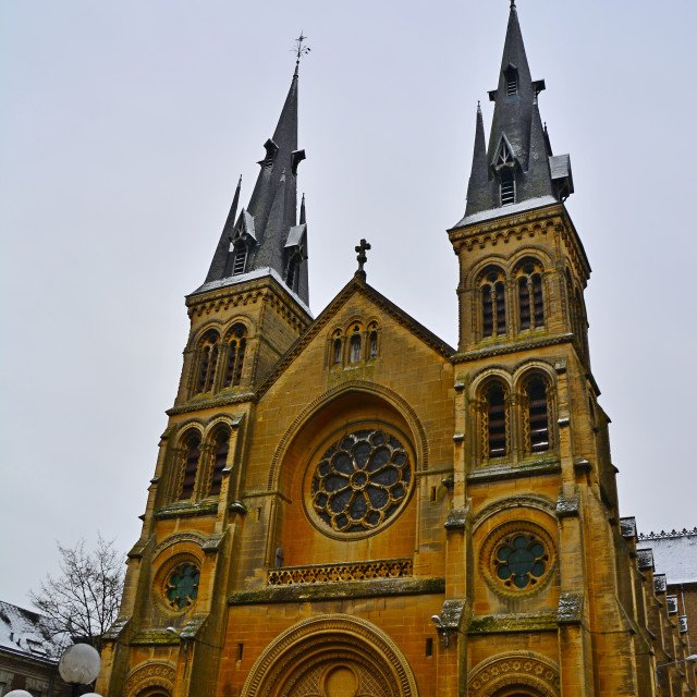 "Charleville-Mezieres cathedral" stock image