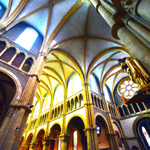 "Charleville-Mezieres cathedral" stock image