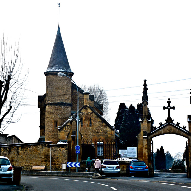 "The cemetery of Charleville- Mezieres" stock image