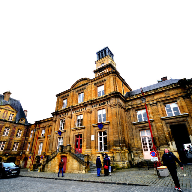 "the city hall in Charlville-Mezieres" stock image