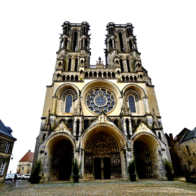 "Laon cathedral" by Amit Mendelsohn - £50.00 "Laon cathedral" stock image