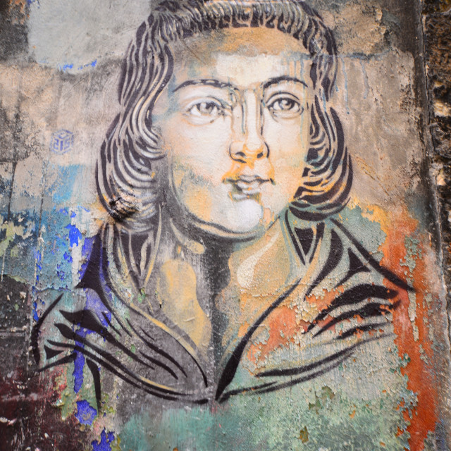 "C215 - wall art - Laon" by Amit Mendelsohn - £50.00 "C215 - wall art - Laon" stock image