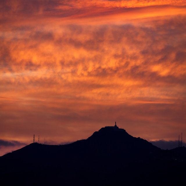 "Sunrise over Cerro del Cubilete" by Expvisual Filmmaking and Photography SAS de CV - $3.76 "Sunrise over Cerro del Cubilete" stock image