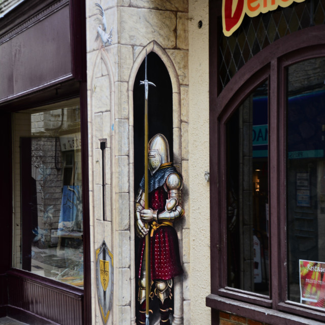 "Laon - Mural alley" by Amit Mendelsohn - £50.00 "Laon - Mural alley" stock image