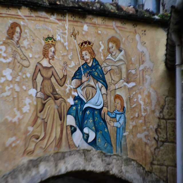 "Laon - Mural alley" by Amit Mendelsohn - £50.00 "Laon - Mural alley" stock image